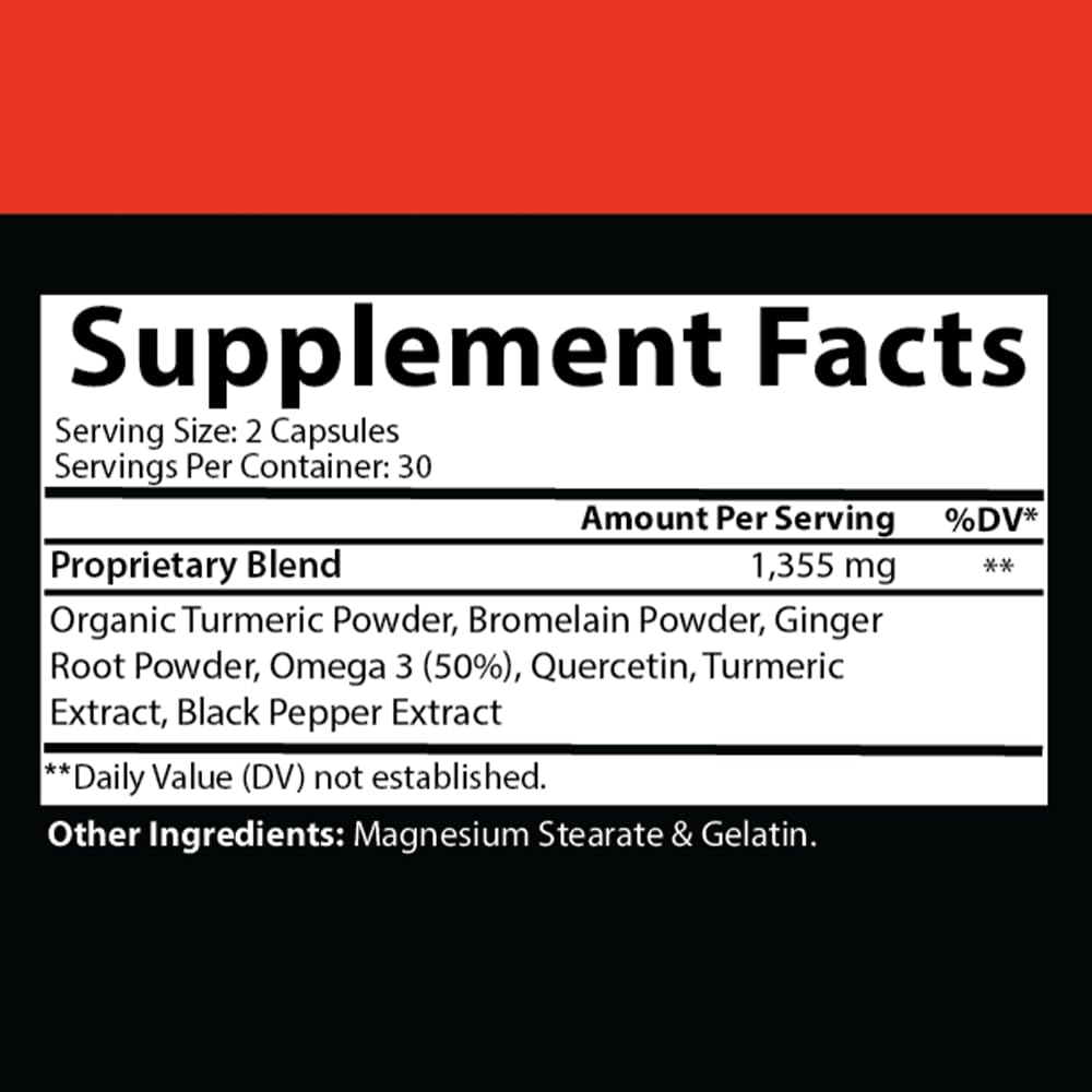Angry Supplements Turmeric Ginger Maxx 60 Capsules