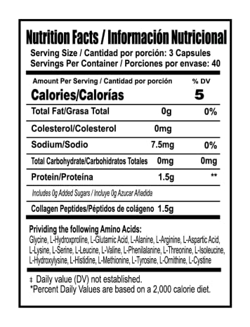 BIO EVA Hydrolyzed Collagen Type I II III Capsules 120