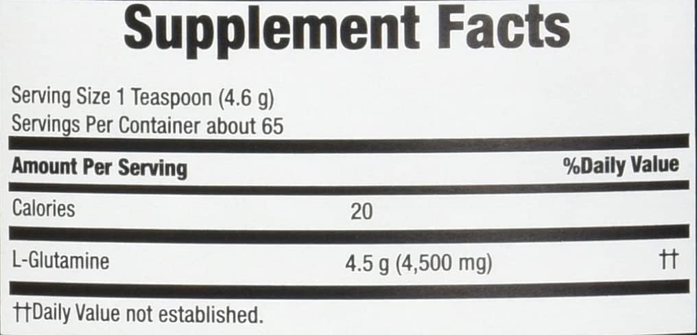 Body Fortress 100% Pure Glutamine Powder, 10.6 Ounce