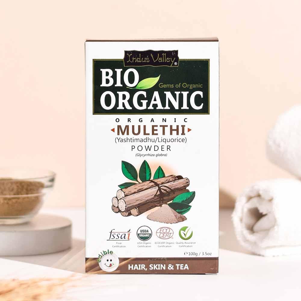 INDUS VALLEY 100% Organic Licorice Root Powder 3.53 oz