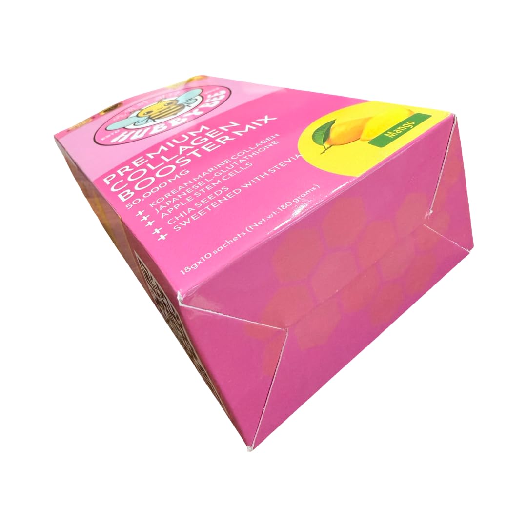 Generic HubbyBee Premium Collagen Booster Mix Powder, Mango Flavor, 10 Sachets