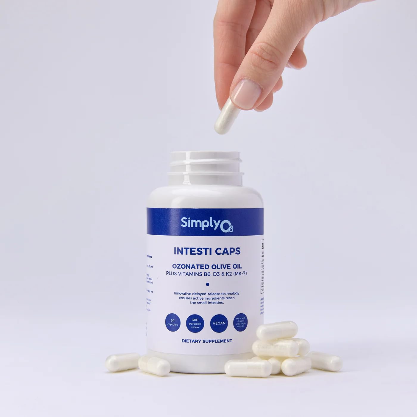 Simply O3 Organic Ozone Oil Intesti Caps, 90 Capsules