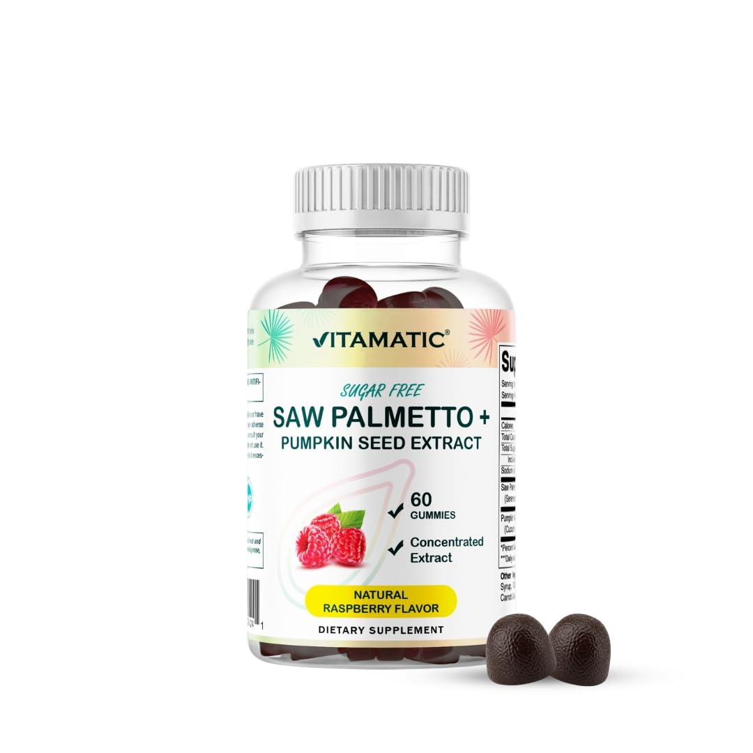Vitamatic Saw Palmetto & Pumpkin Seed Gummies 60 Count