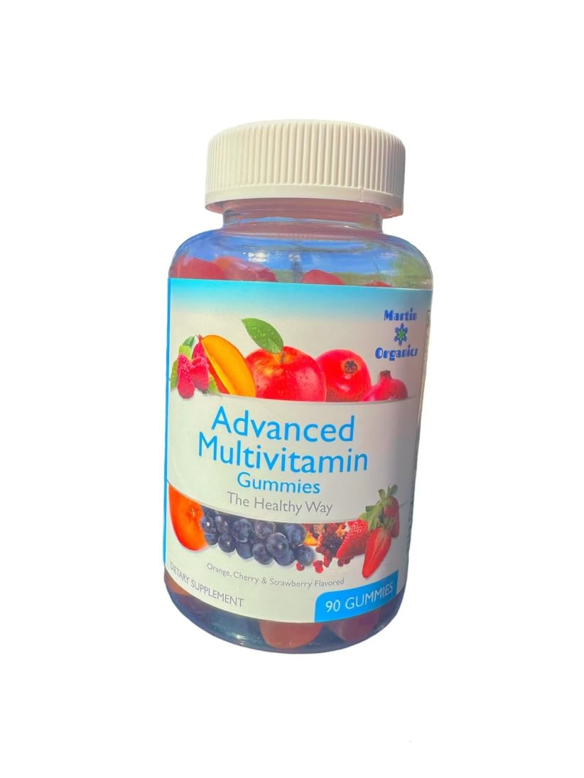 Martin Organics Multivitamin Gummies for Women and Men, 90 Count