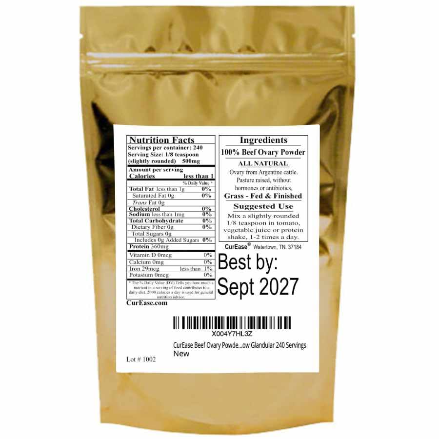 CurEase Beef Ovary Powder 4.2 Ounce