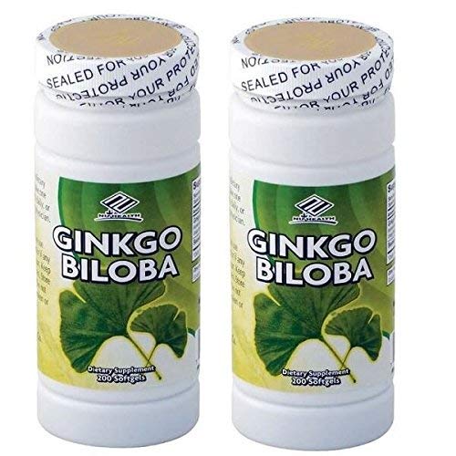 Nu-Health Ginkgo Biloba 60mg Softgels, 2 Bottles