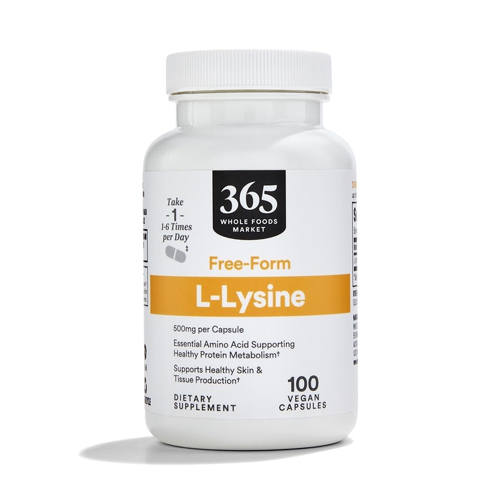 365 by Whole Foods Market L-Lysine 500mg Capsule, 100 Count