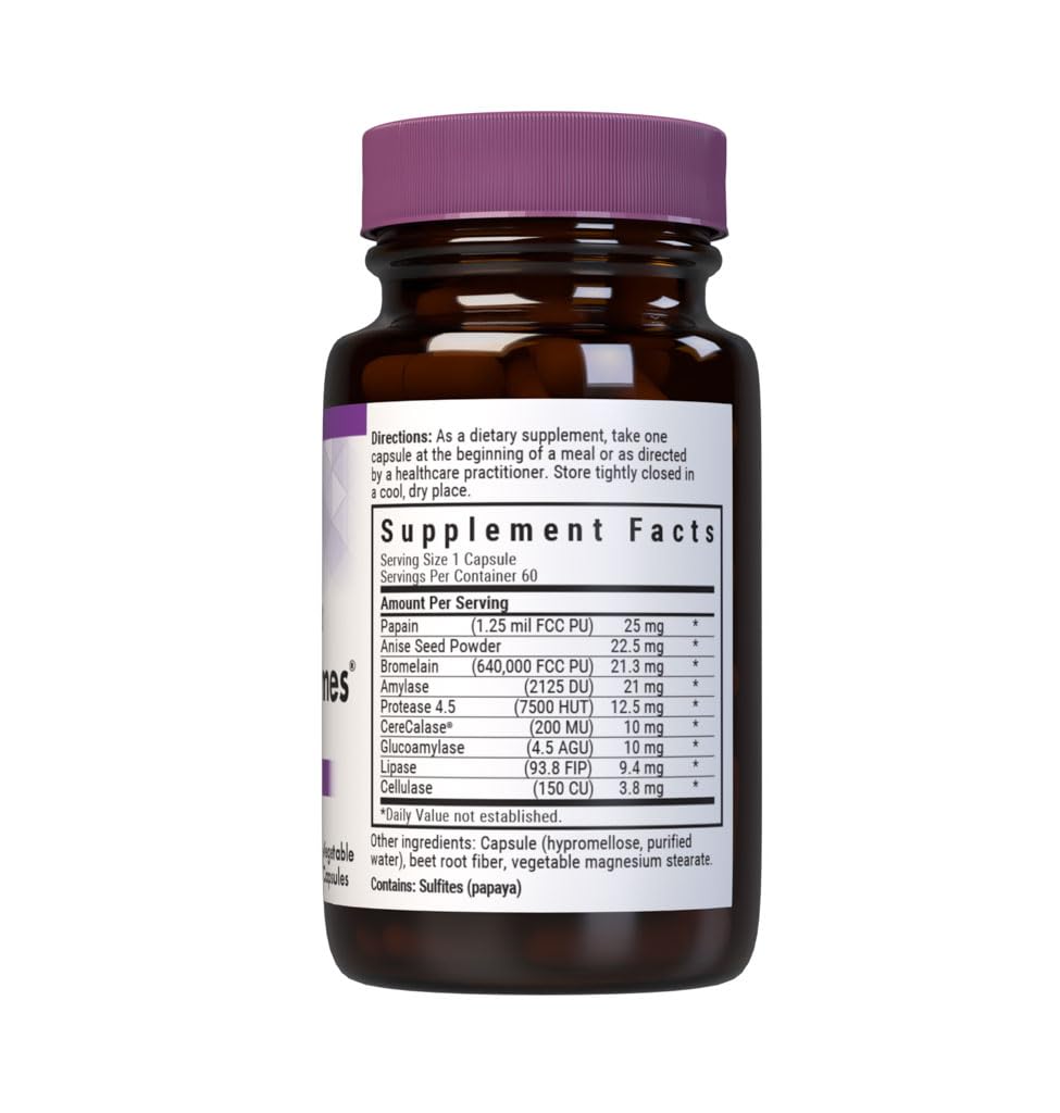 BlueBonnet Full Spectrum Optimum Enzymes Vegetarian Capsules, 60 Count