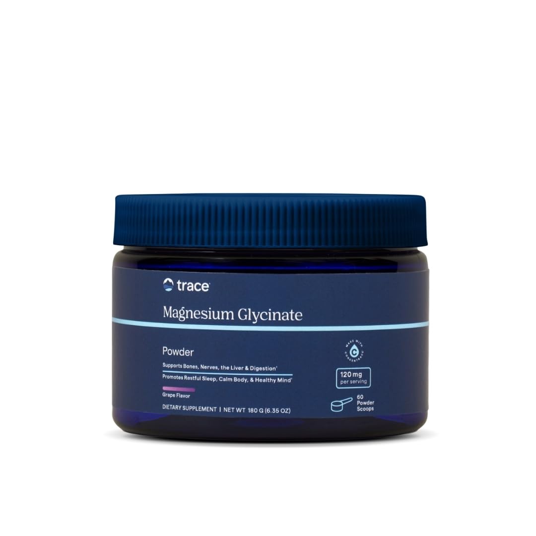 Trace Minerals Magnesium Glycinate Powder, 6.35 Ounce