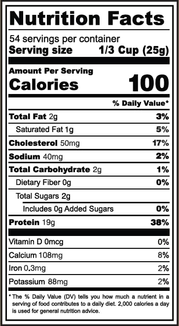 Rustic Nutrition Whey Protein Powder, 3 lb (48 oz)