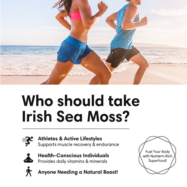 Sherpa Gold Organic Irish Sea Moss Capsules, 60 Capsules