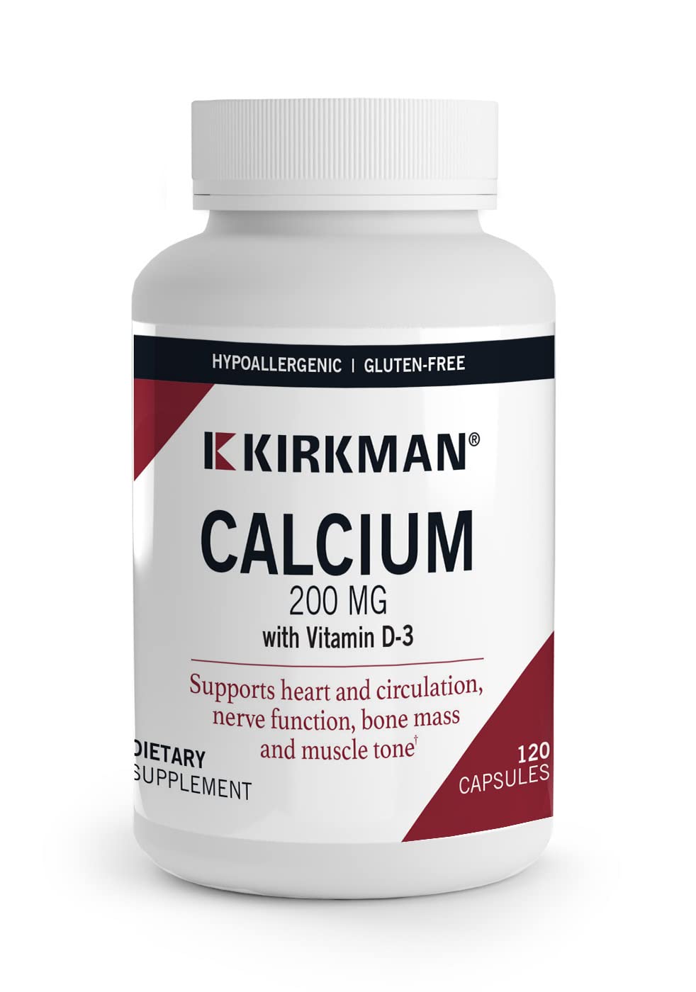 Kirkman Calcium 200 mg Capsules, 120 Count