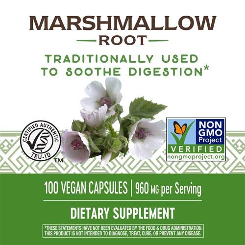 Nature's Way Marshmallow Root 480 mg Capsules 200 Count