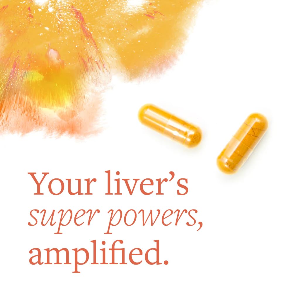 Clean Program Clean Liver Support, Milk Thistle & Turmeric Curcumin Capsules 60 Count