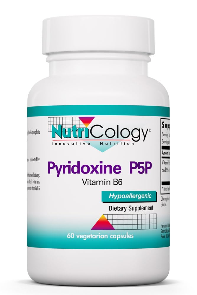 Nutricology Pyridoxine P5P Capsules, 60 Count