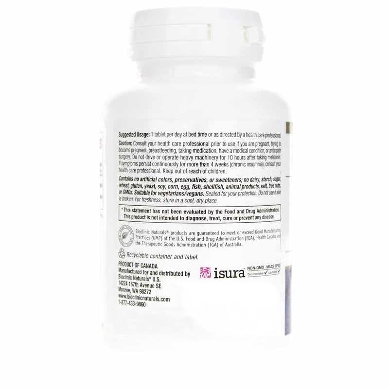 Bioclinic Naturals Melatonin Time Release 5 mg Tablets, 60 Tablets