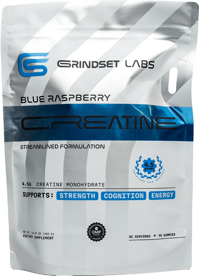GRINDSET LABS Creatine Monohydrate Gummies 90 Count