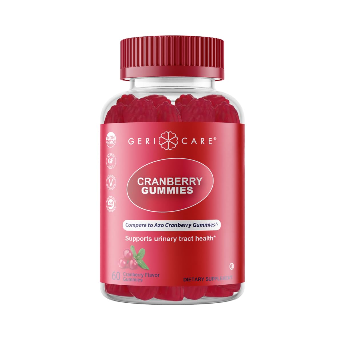 GeriCare Cranberry Gummies 60 Count