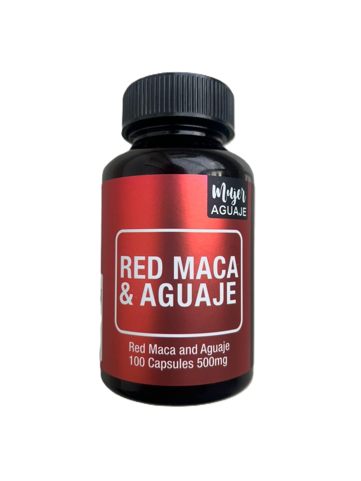 MUJER AGUAJE Red Maca & Aguaje (Buriti Fruit) Plant-Based Daily Wellness Support Capsule 1 Count