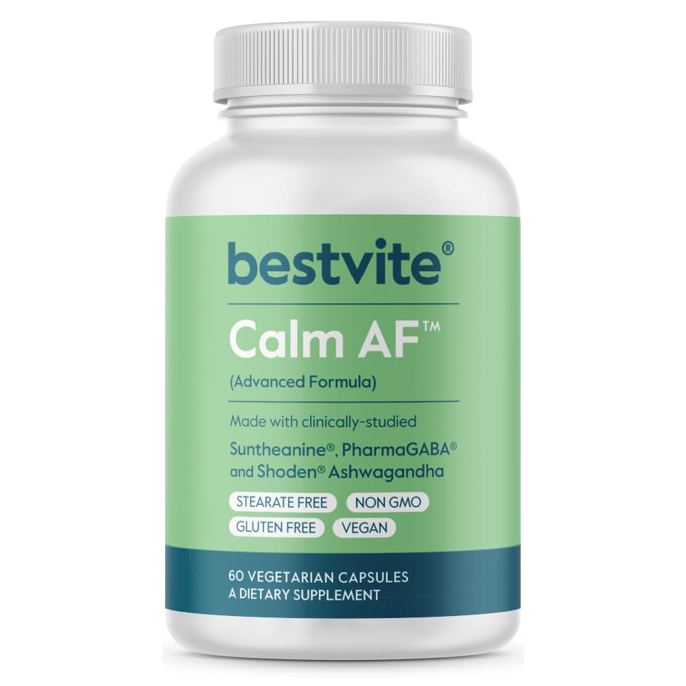BESTVITE Calm AF Advanced Formula Veggie Caps 60 Capsules