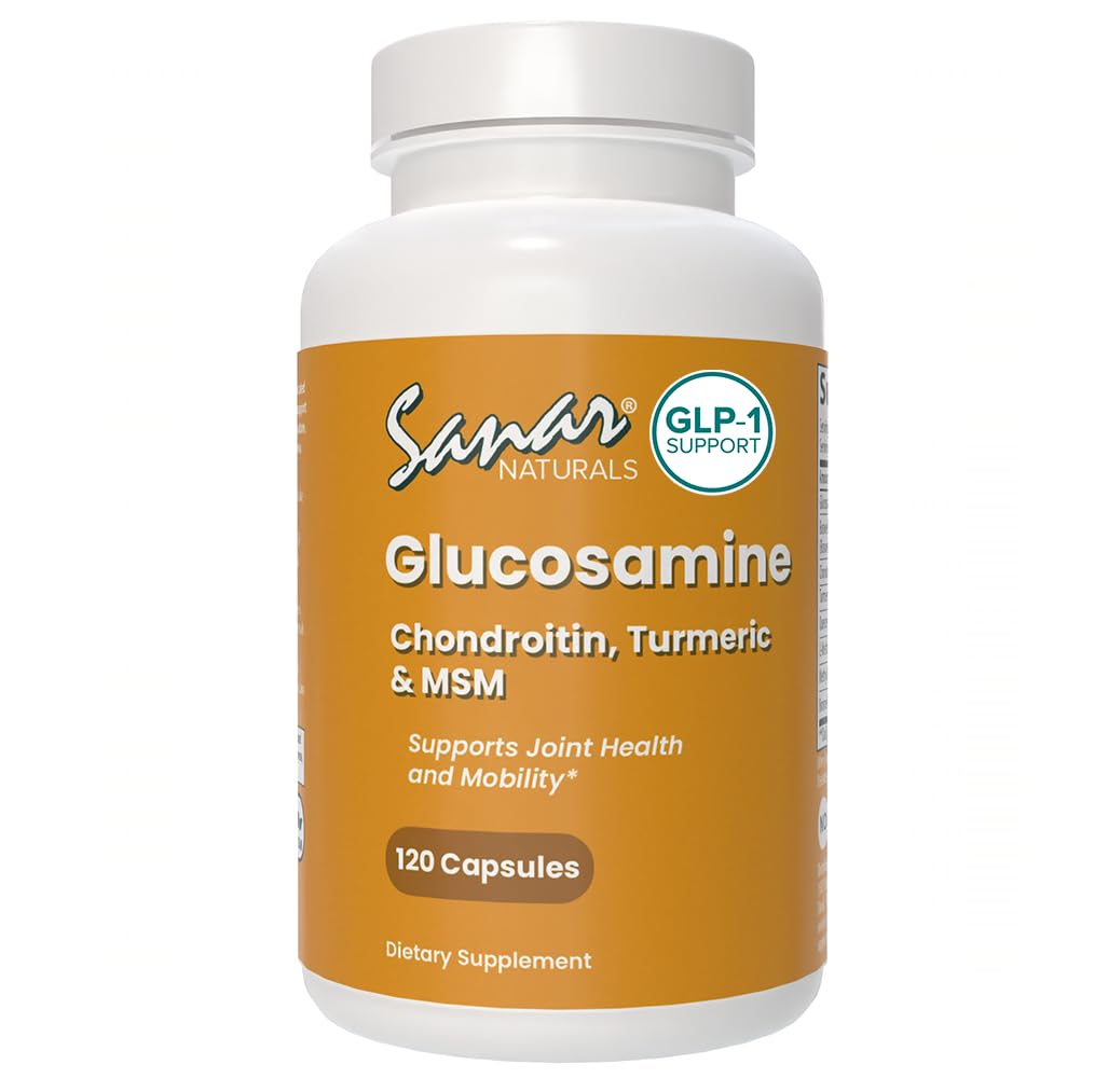 Sanar Naturals Glucosamine Chondroitin MSM Turmeric Capsules 120