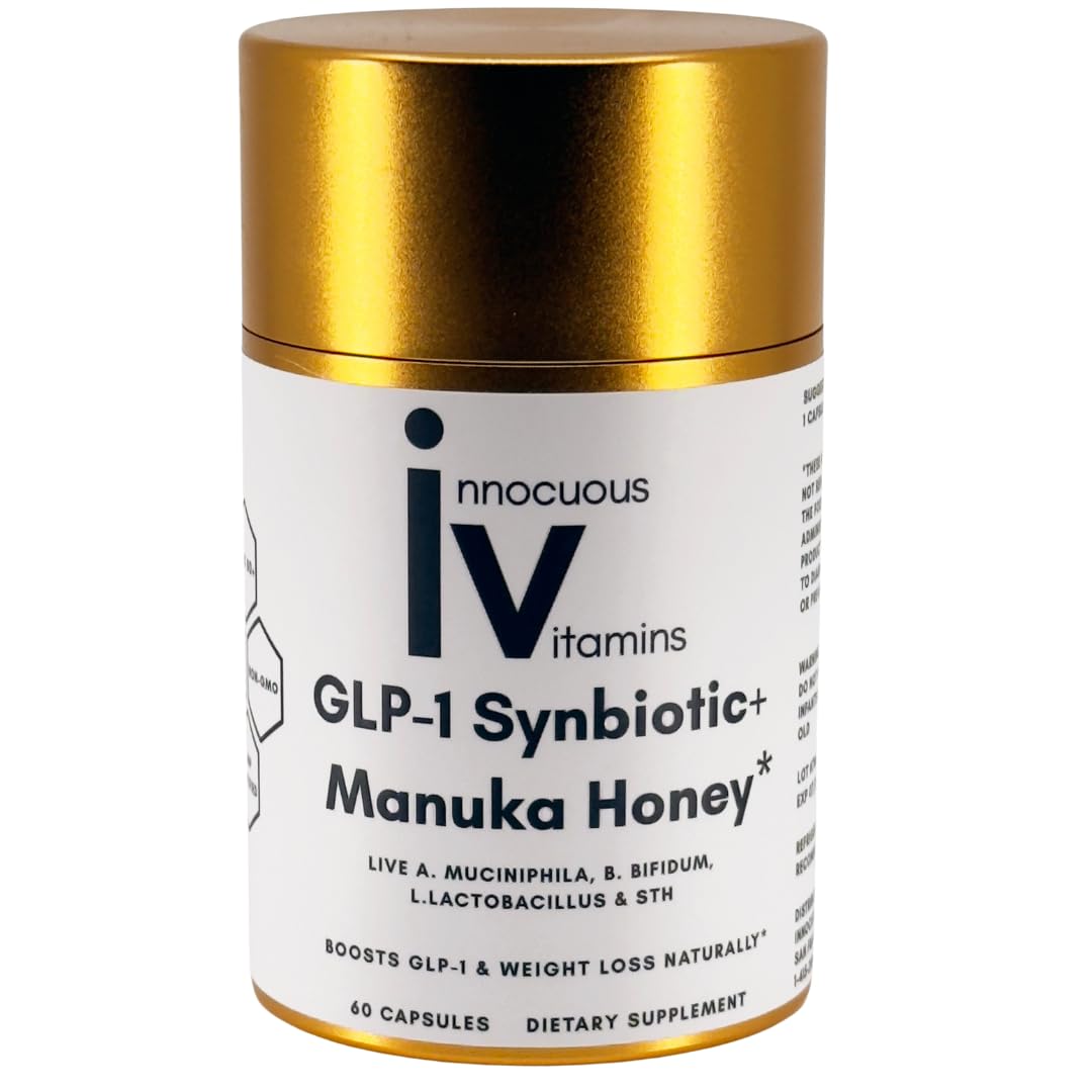 Innocuous Vitamins GLP-1 Synbiotic+Manuka Honey Probiotics Capsule, 60 Capsules