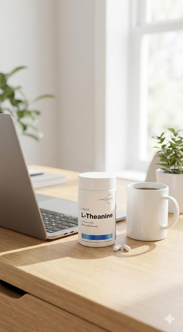 Type Zero L-Theanine (200mg) Capsule, 200 Count