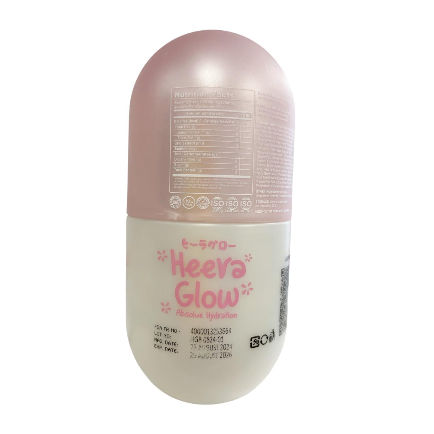Generic Heera Glow Absolute Hydration 20 in 1 Glutathione Collagen Capsules, 60 Capsules