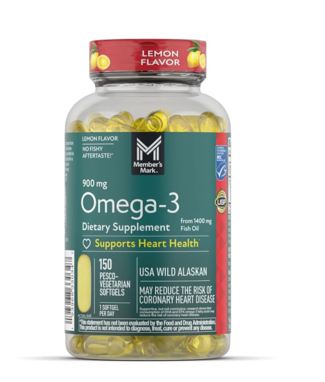 Generic 900 mg Omega-3 from Fish Oil Softgels, 150 Count