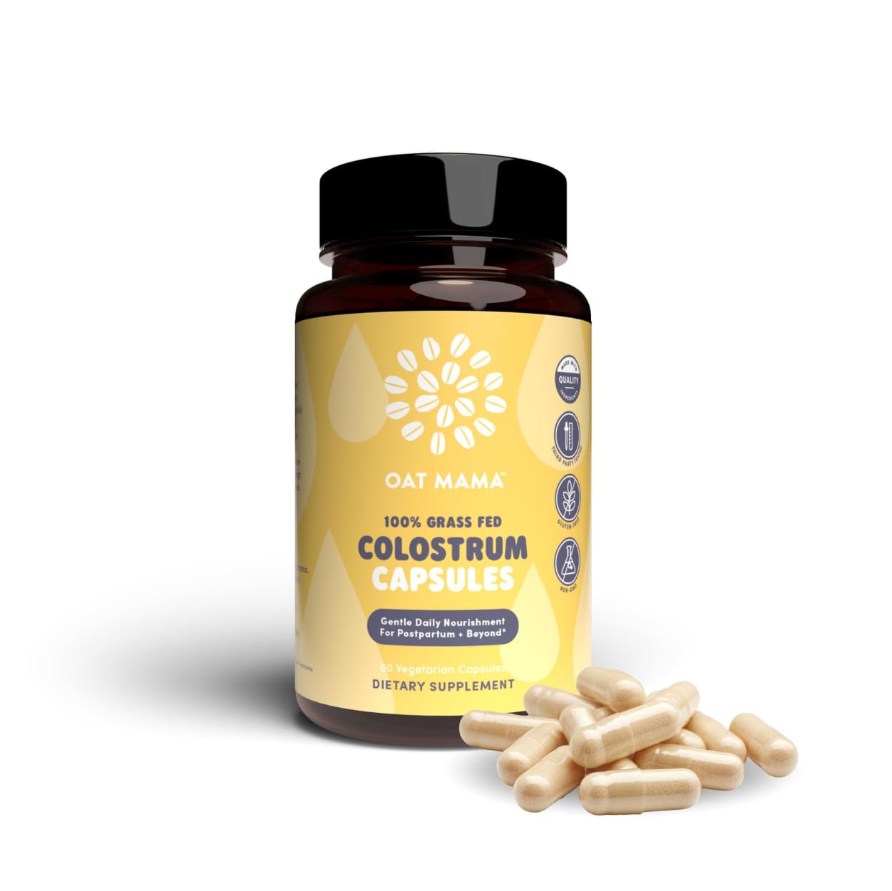 OAT MAMA Colostrum Supplement, 60 Capsules