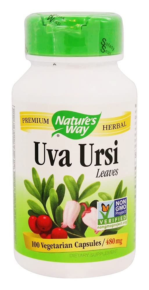 Nature's Way Uva Ursi Leaves 480 mg, 100 Capsules