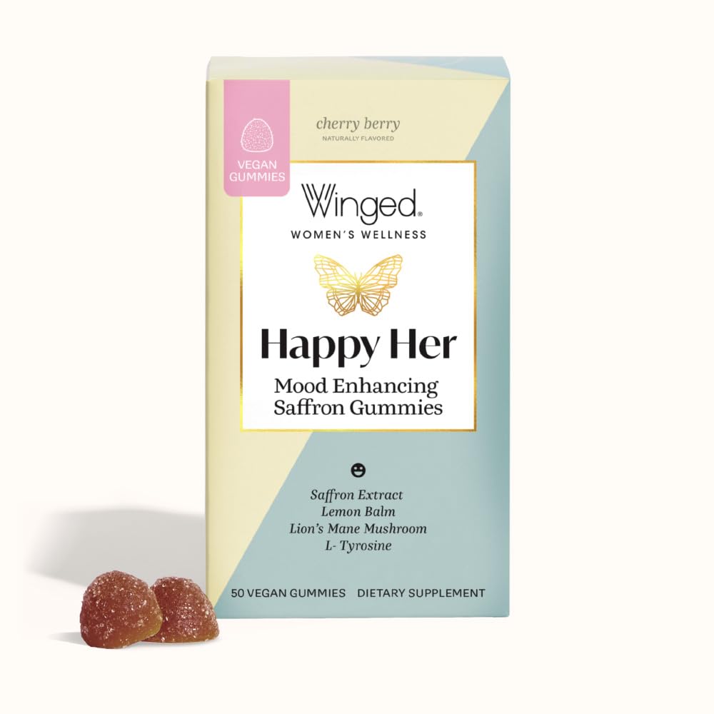 Winged Wellness Happy Her Mood Support Gummies, 126 Count