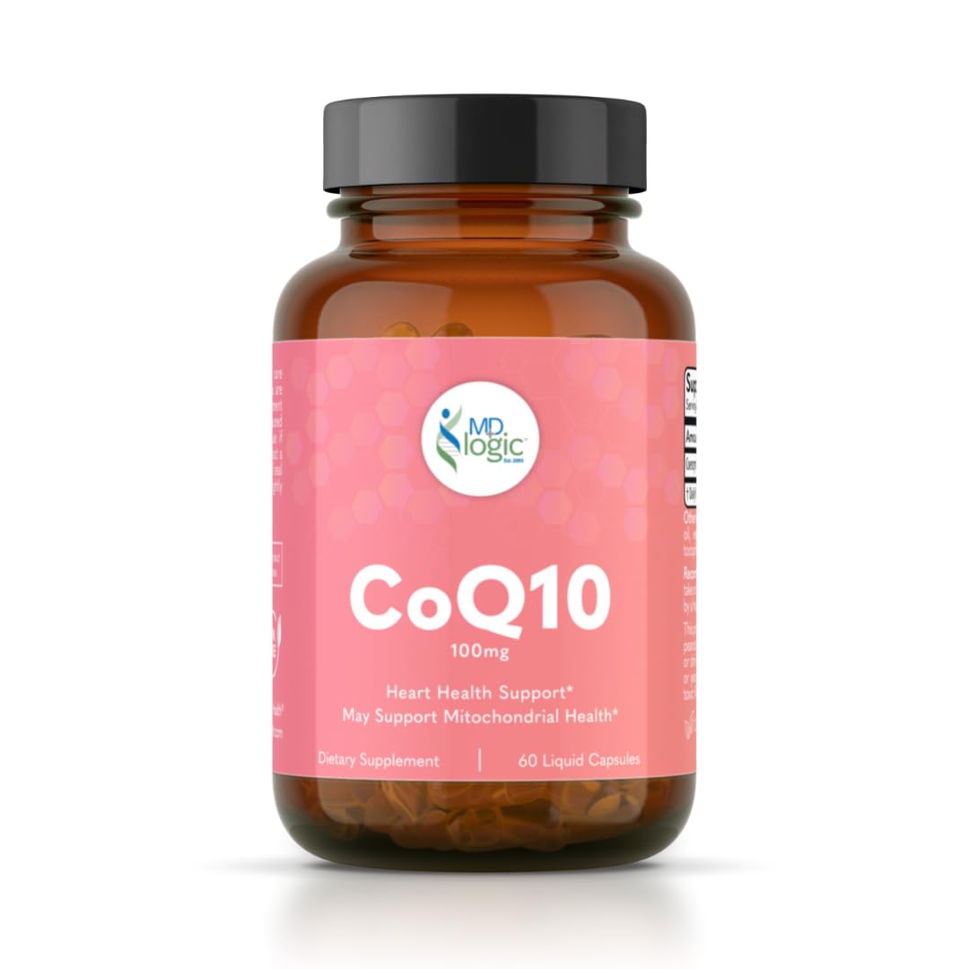 MD Logic Health CoQ10 Heart and Mitochondrial Health Support Capsule, 1 Count