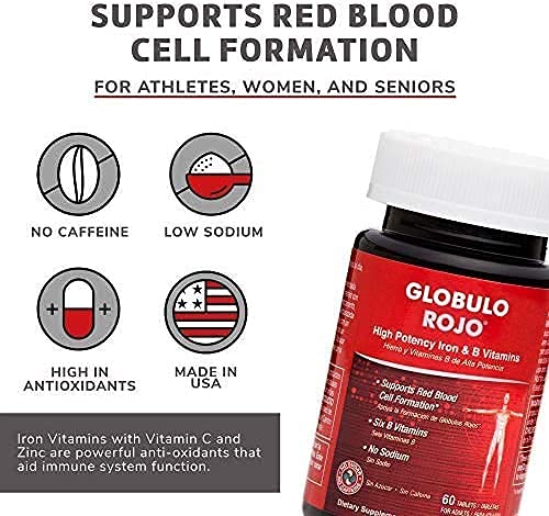 Globulo Rojo Iron Supplement Tablet 60 Tablets