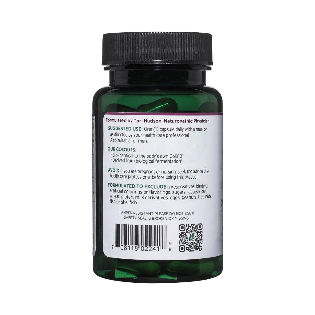 Vitanica CoQ10 Extra Natural CoQ10 100mg Non-GMO Vegan Capsules, 60 Count