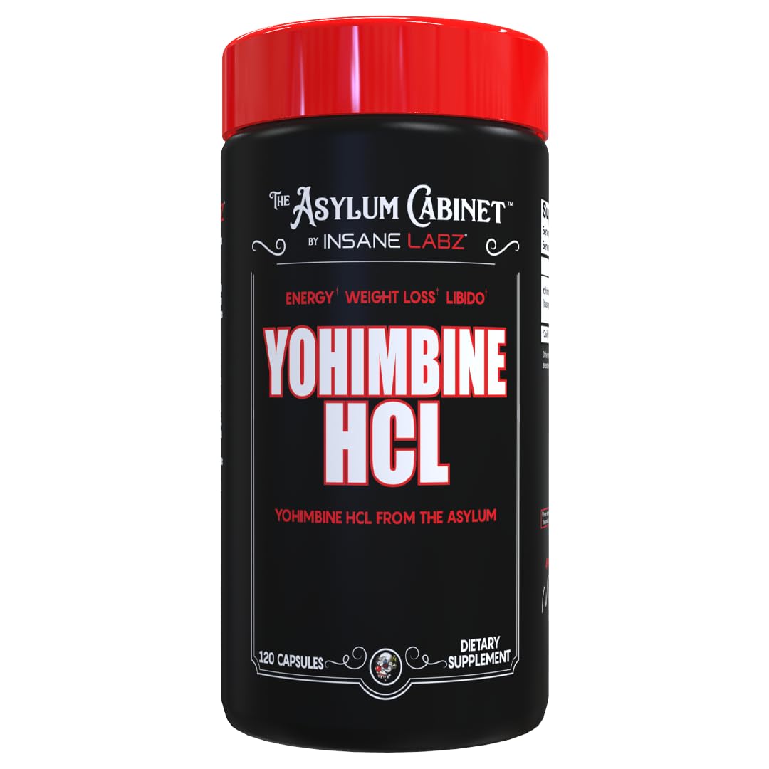 Insane Labz Yohimbine HCl 2.5mg Capsules, 120 Capsules