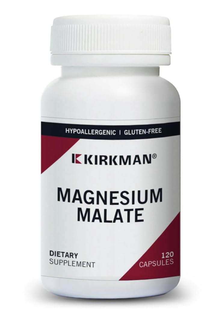Kirkman Magnesium Malate 1000 mg Capsules, 120 Count