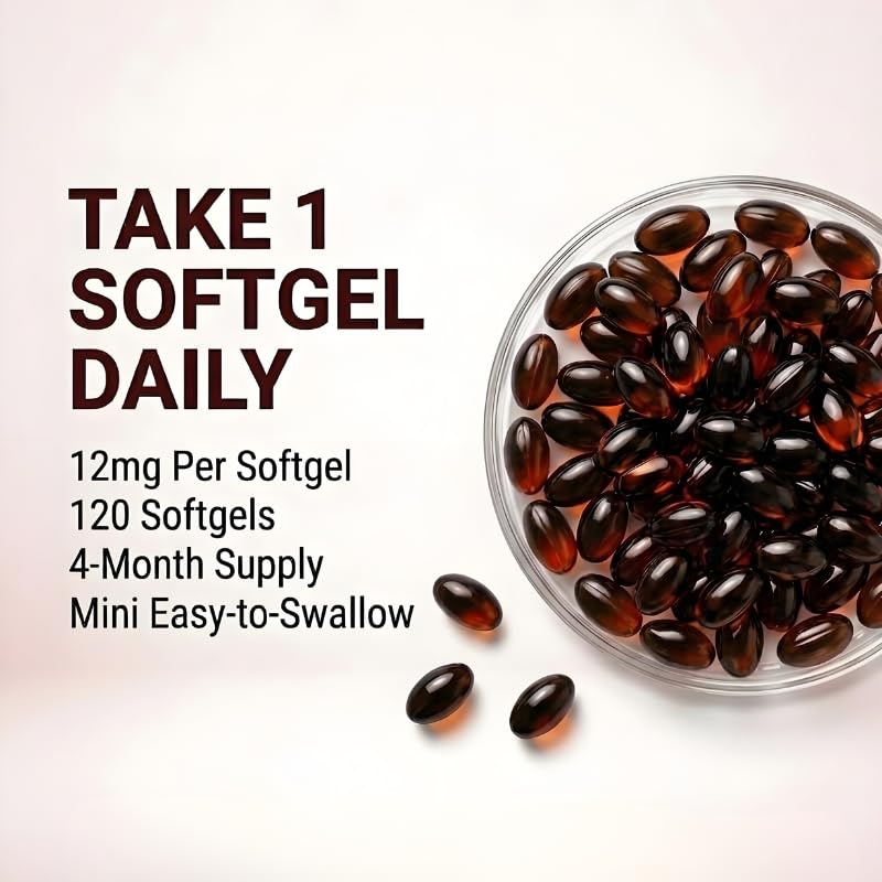 KGGCDD Astaxanthin Supplements 12mg Capsules 120
