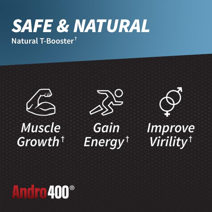 Andro400 UltraMax T Advanced Testosterone Support for Men & Women Capsule 60 Count