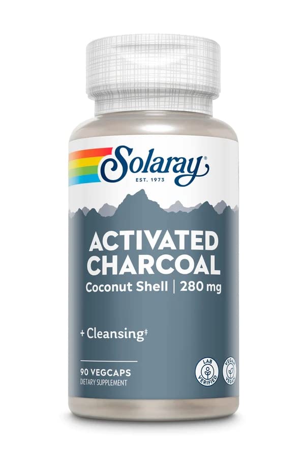 Xllent Activated Charcoal 280mg Capsules, 90 Count