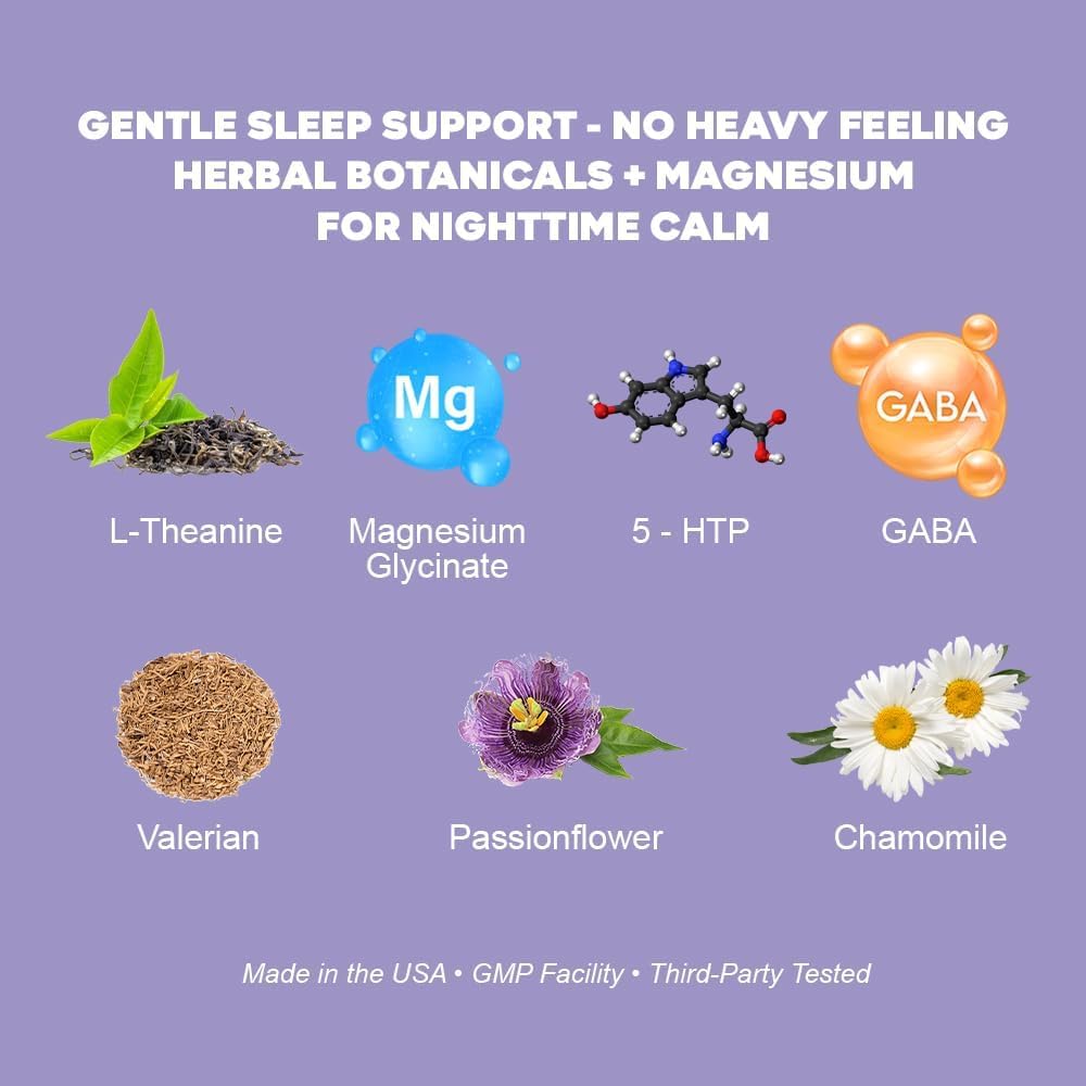 Nestrient GoSleep Magnesium Glycinate Gummy, 60 Count