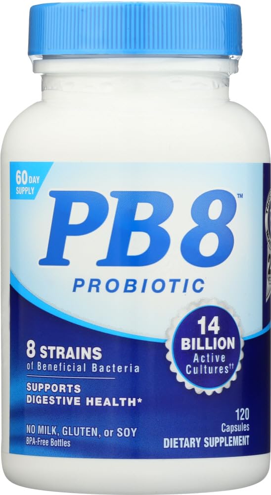 Nutrition Now PB8 Acidophilus Probiotic Capsules, 120 Count