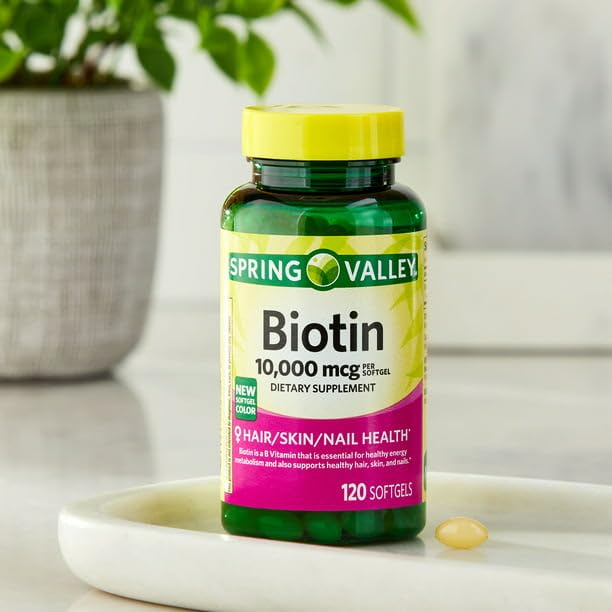 IKJ Biotin Hair/Skin/Nails Health Dietary Supplement Softgels 120 Count