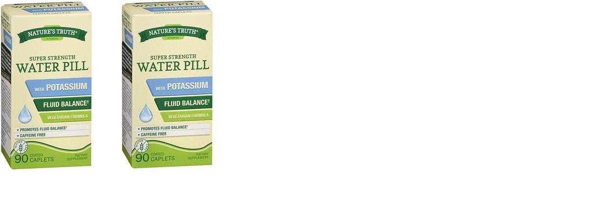 Nature's Truth Super Strength Water Pill with Potassium Caplets 180