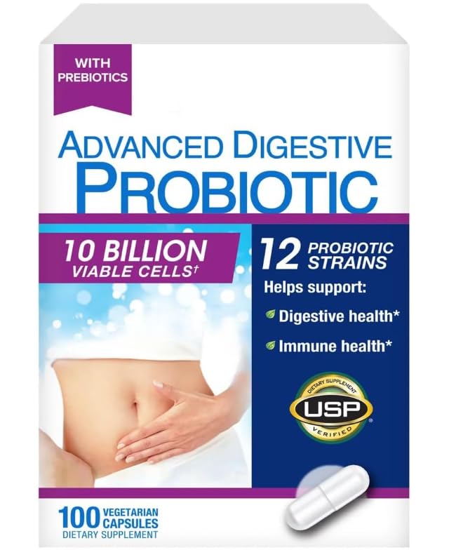 Generic Advanced Digestive Probiotic Capsule, 100 Capsules