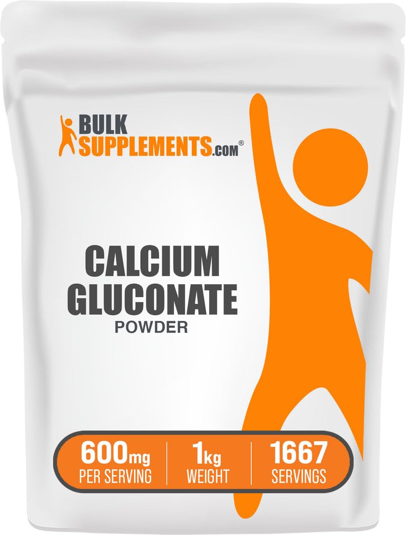 BulkSupplements Calcium Gluconate Powder 35.2 Ounces
