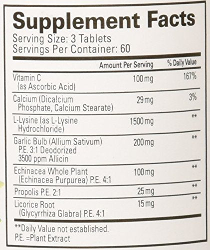 Quantum Super Lysine Tablet 180 Count