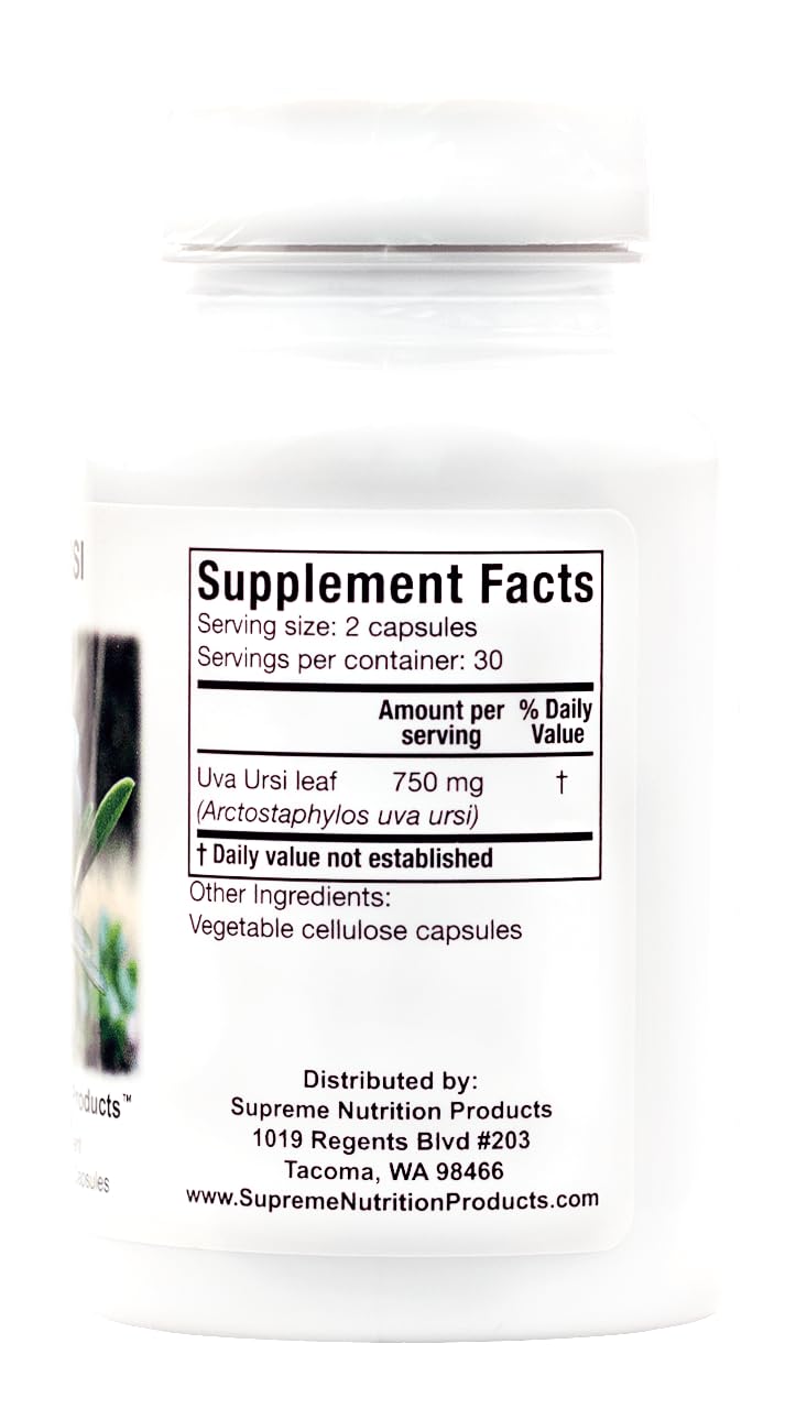 Supreme Nutrition Products Uva Ursi Bearberry 120 Capsules