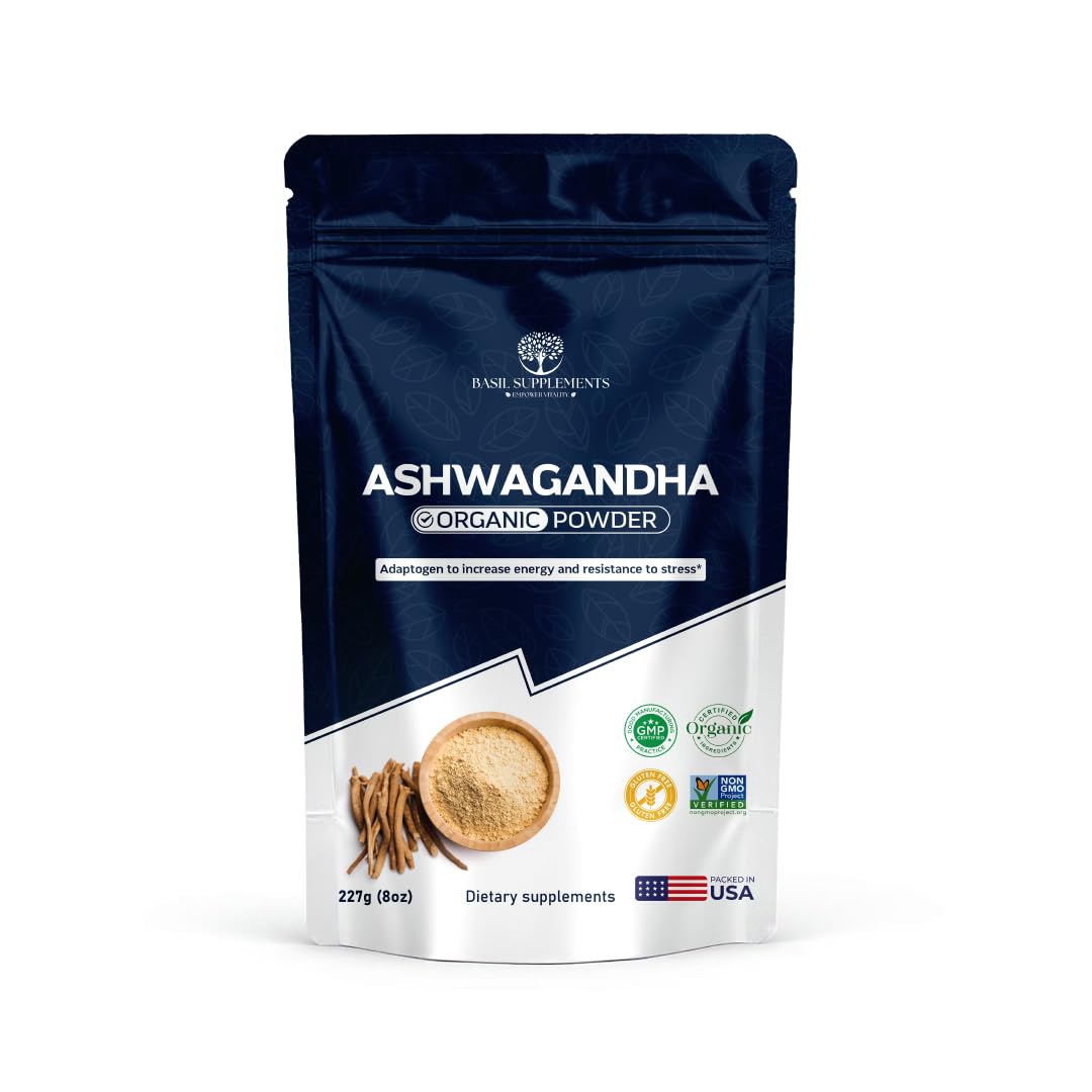 BASIL SUPPLEMENTS Ashwagandha Powder 8 oz