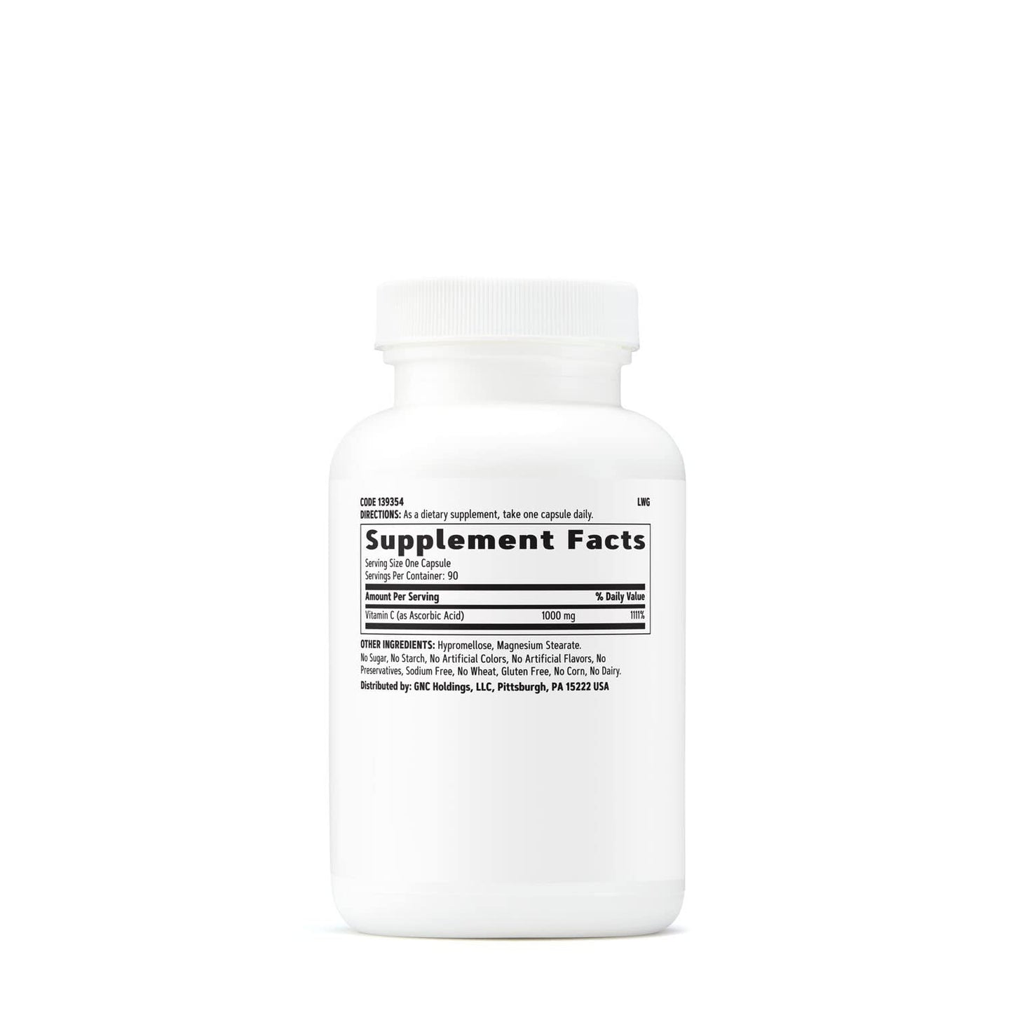 GNC Vitamin C 1000mg Capsule, 90 Capsules